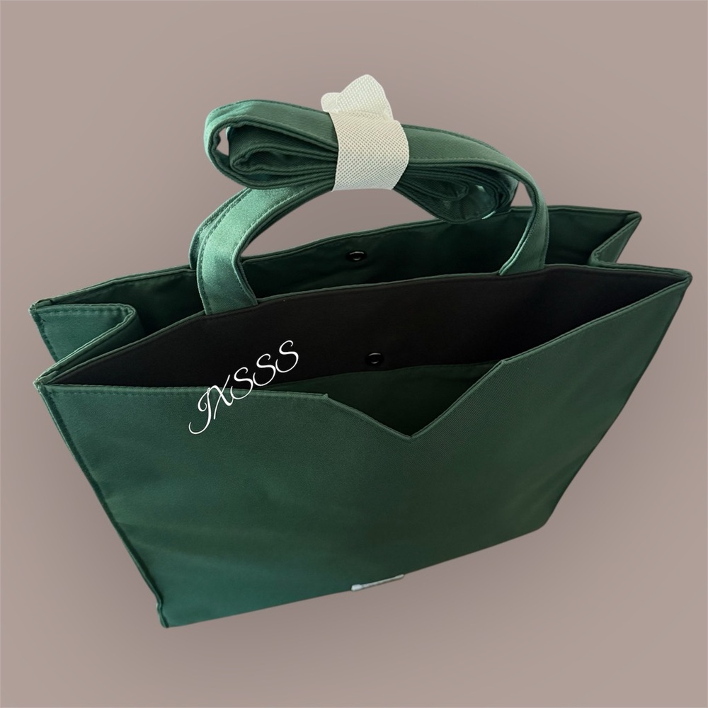 *RARE* Dark-Green Prada Beauty (Dual Compartment) Shoulder-Tote Bag - Picture 6 of 12